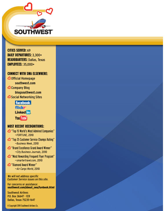 Southwest Airlines Twitter Profile