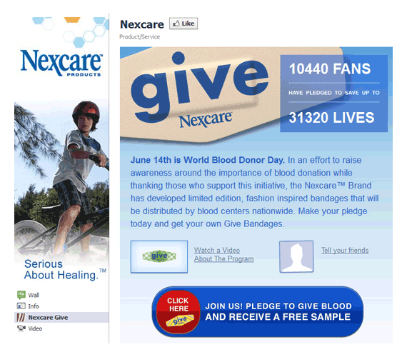 nexcare facebook pledge
