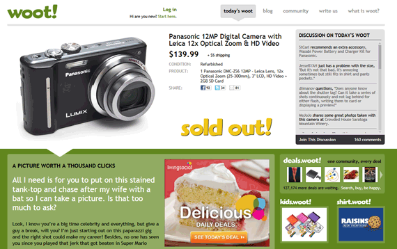 woot.com daily deal strategy