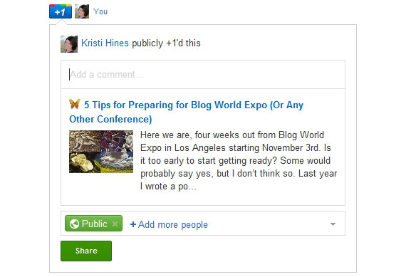 Google Plus Button