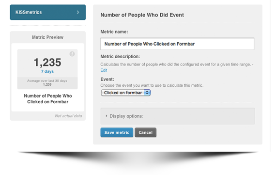 KISSmetrics Event Tracking