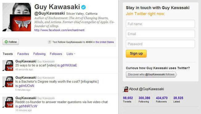 Guy-Kawasaki-twitter-profile Guy Kawasaki Twitter Profile