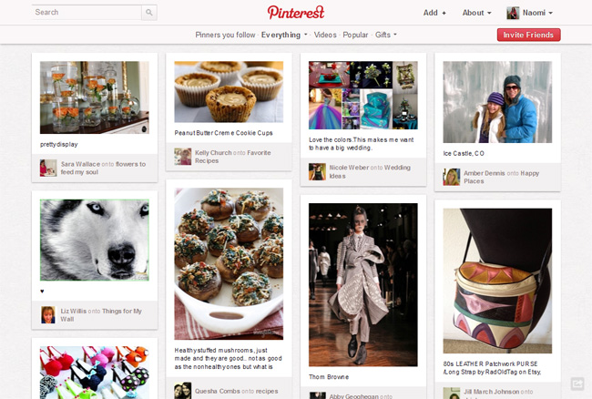 Pinterest User Flows