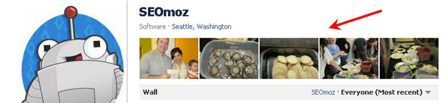seomoz facebook page
