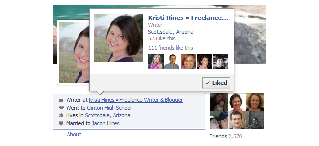 facebook personal profile timeline employer