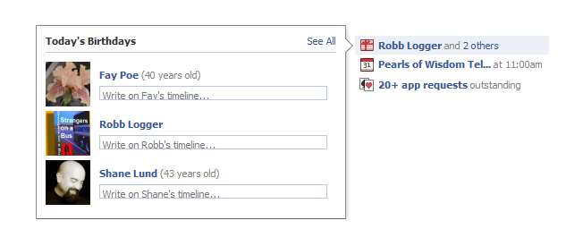 facebook personal timeline profile marketing birthdays