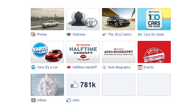 new facebook pages toyota