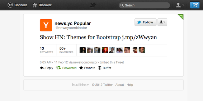 hackernews themes for boostrap