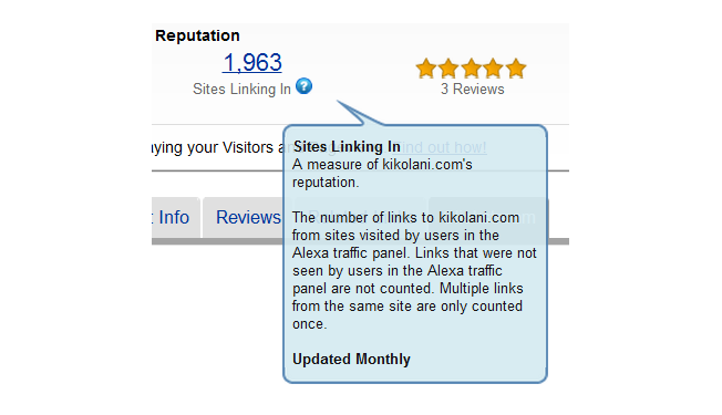 alexa sites linking in