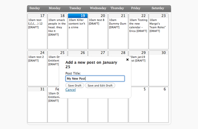 editorial calendar example