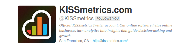 kissmetrics twitter