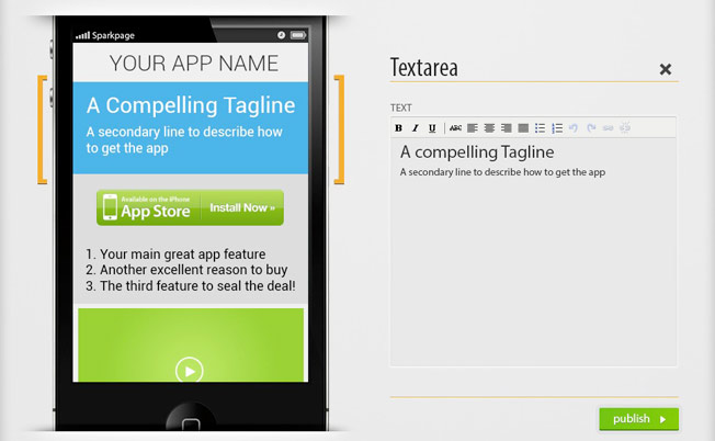 building a landing page