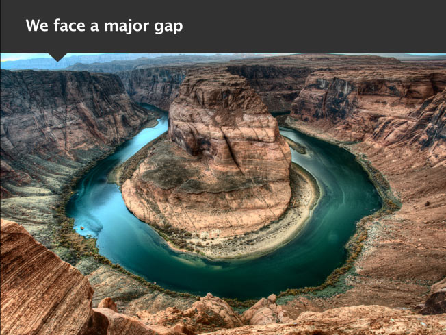 the gap