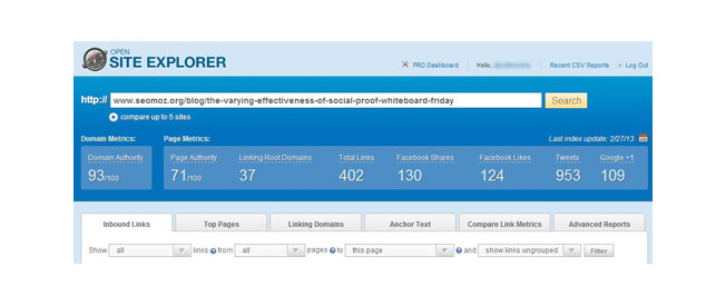 open site explorer