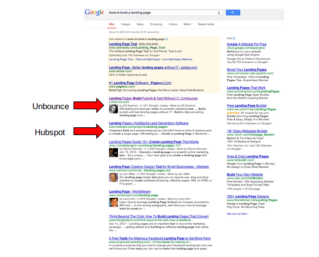 hubspot google search