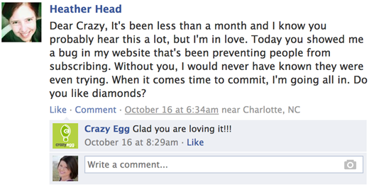 facebook testimonials timestamp link
