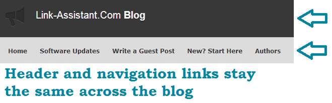 navigation links and browser caching