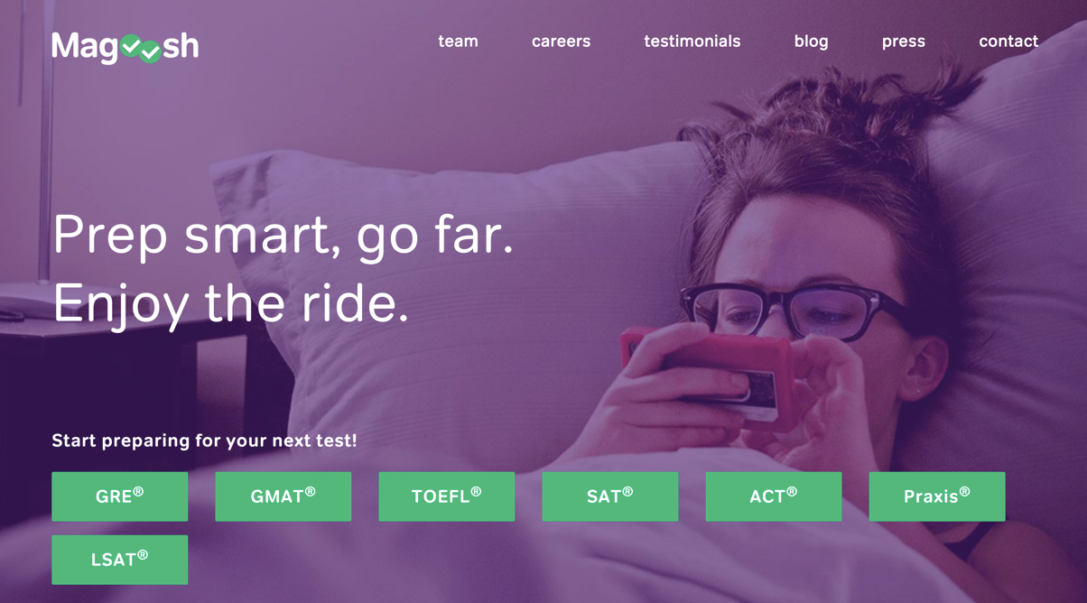 Magoosh-homepage-screenshot