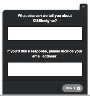 kissinsights-survey kissinsights.com website survey tool