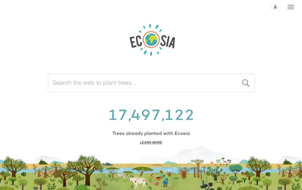 Ecosia-homepage-december-2017 LinkedIn - AOFIRS
