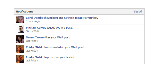 new facebook pages admin panel notifications