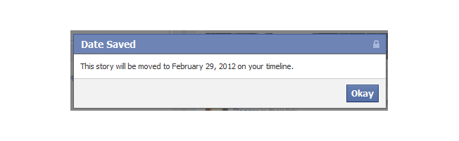 new facebook pages change date confirmation