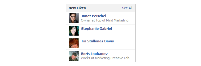 new facebook pages likes