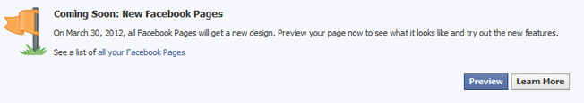 preview new facebook pages timeline design