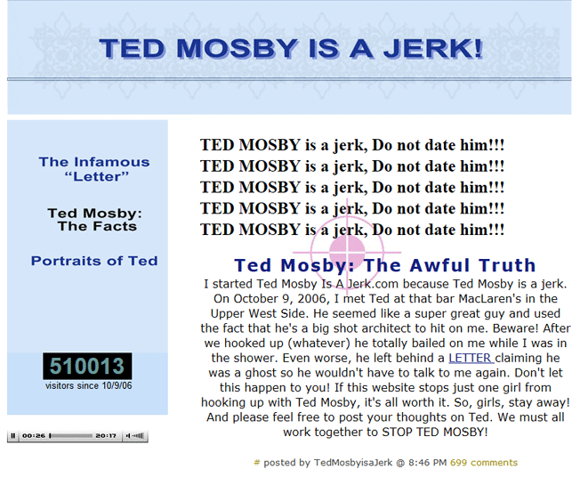 Online Reputation Management Ted Mosby
