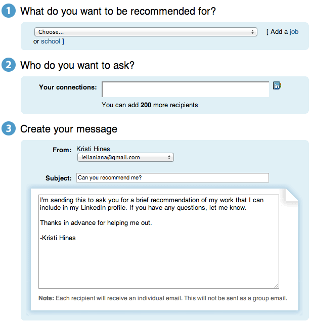 Just how to Create a LinkedIn Recommendation