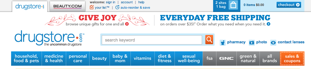 Free shipping at drugstore.com of over 5, results for Free Shipping by Amazon: