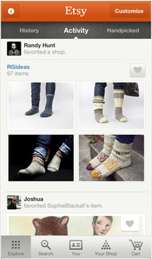 Etsy custom product lists