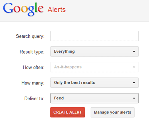 google alerts