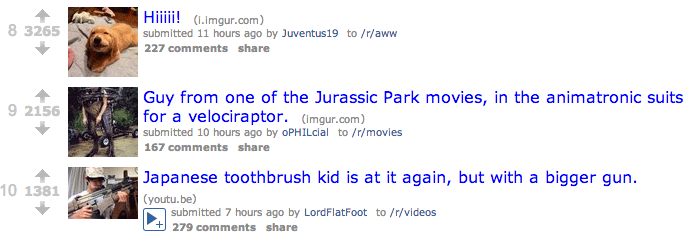 reddit listings