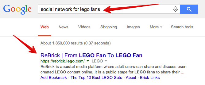 social networks for lego fans