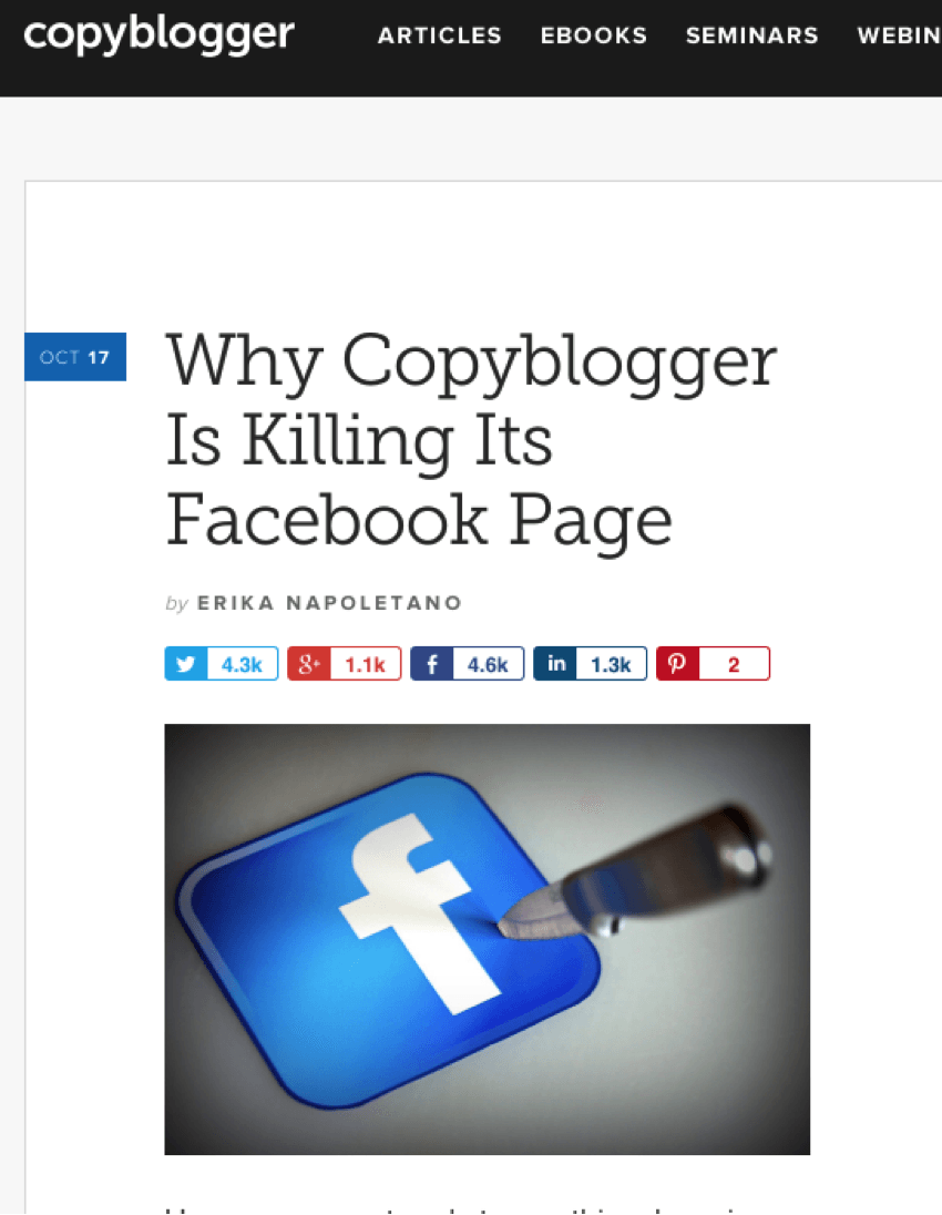 copyblogger-killing-facebook-page