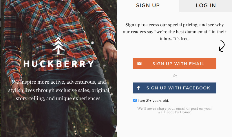 huckberry screenshot