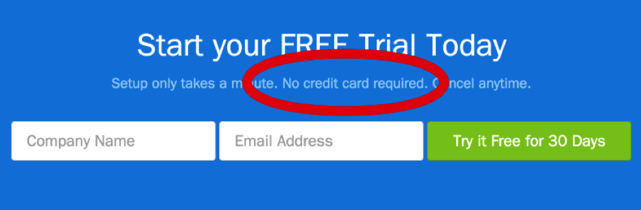 start your free trial today