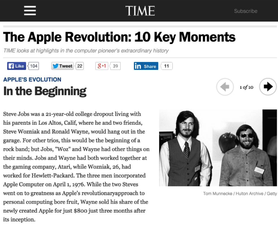 the apple revolution 10 key moments