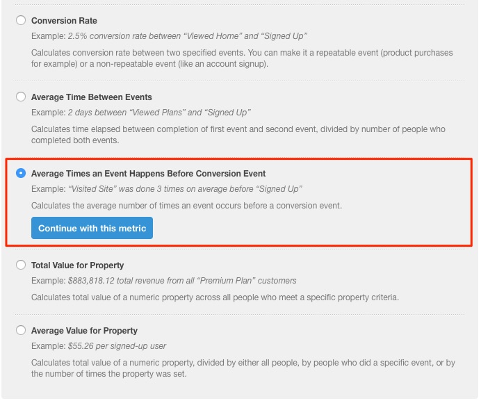 Create_new_metric_-_Kissmetrics
