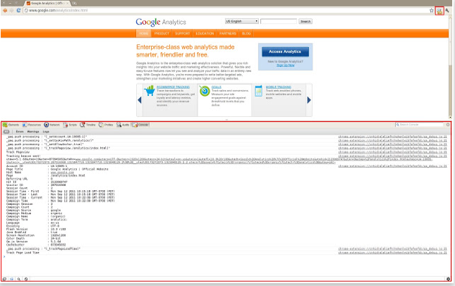 google-analytics-debugger-chrome-screenshot