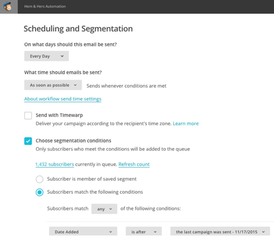 mailchimp-scheduling-segmentation