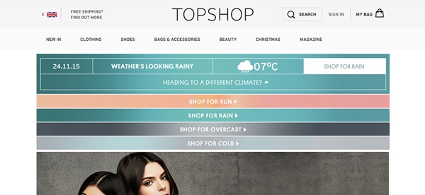 topshop-weather-personalization