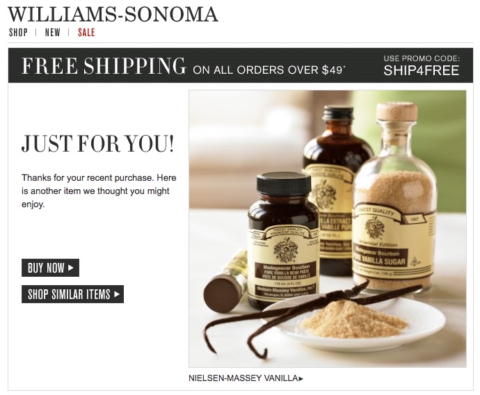 williams-sonoma-personalized-email