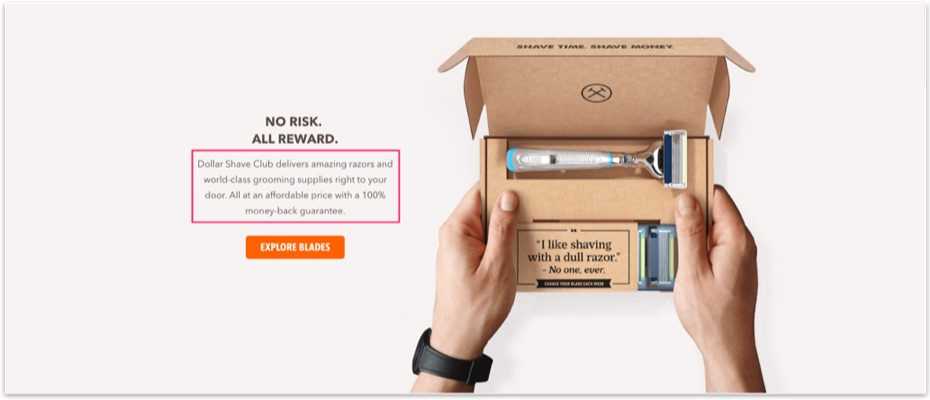 dollar shave club value proposition