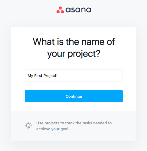 asana onboarding name of project
