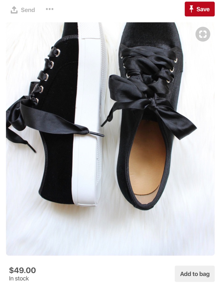 buyable pins black shoes