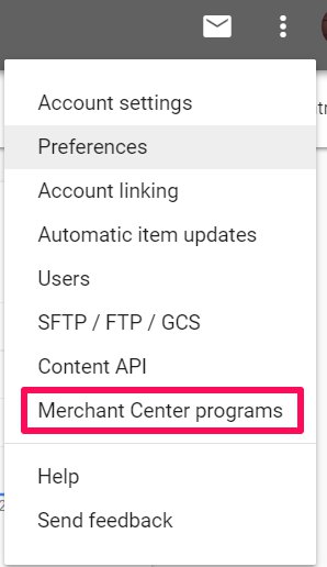 merchant center programs