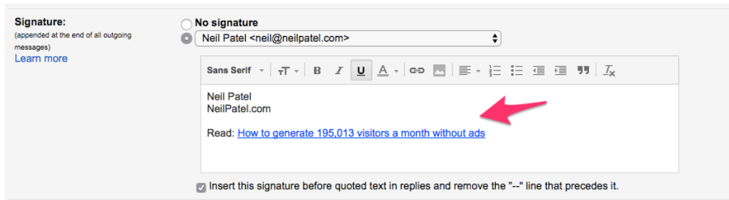 neil patel email signature