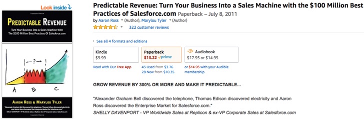 predictable revenue sales book